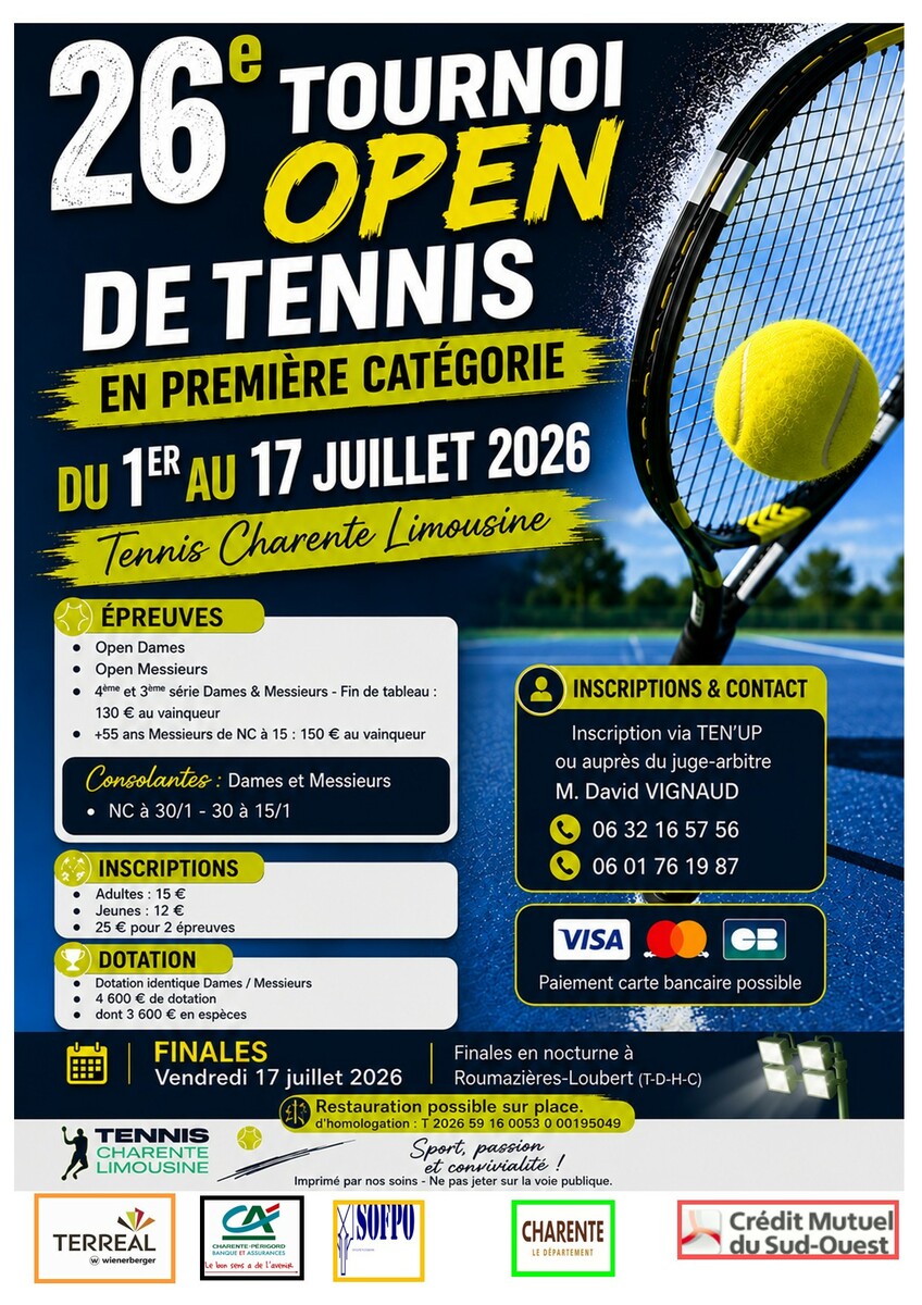 Tournoi OPEN 2026